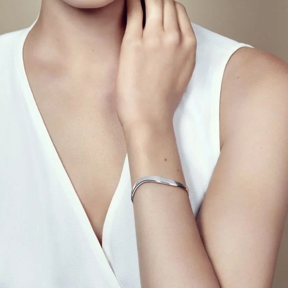 Christofle 1 Wave Rivage Silver chic timeless bracelet